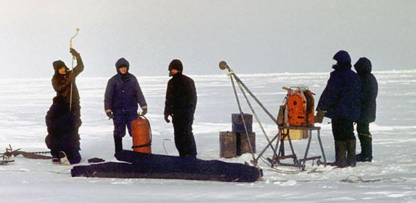 reparation for measurements at the hydrographic station
