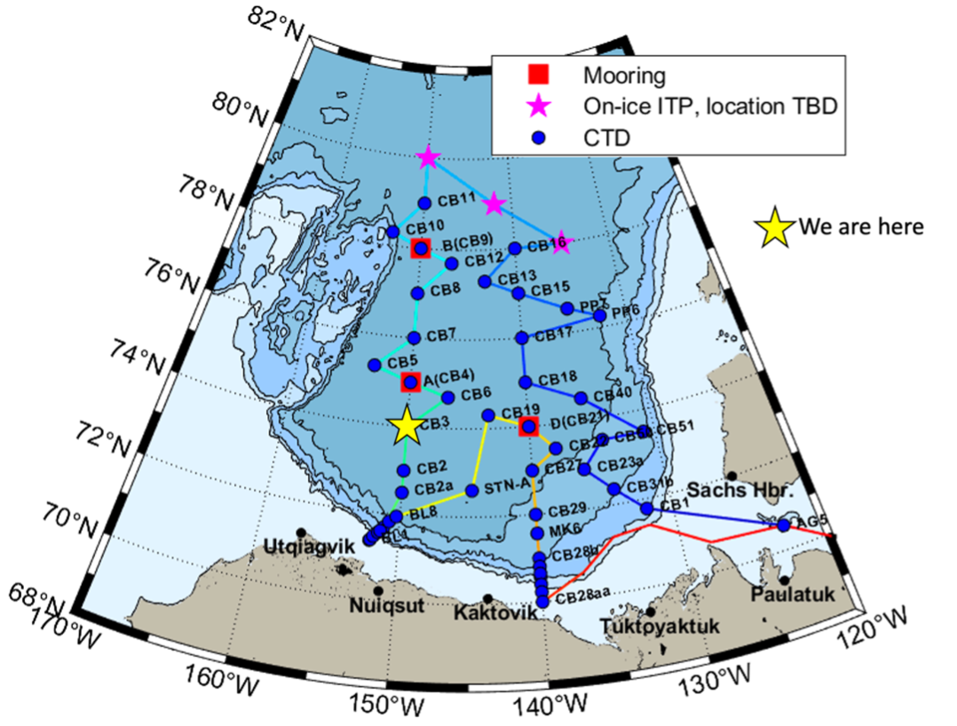 Map of our current location.