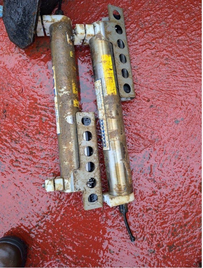 Sensors recovered from the near coastal mooring come up with significantly more biological fouling than our moorings in the deep basin (Photo by Mary-Louise Timmermans)