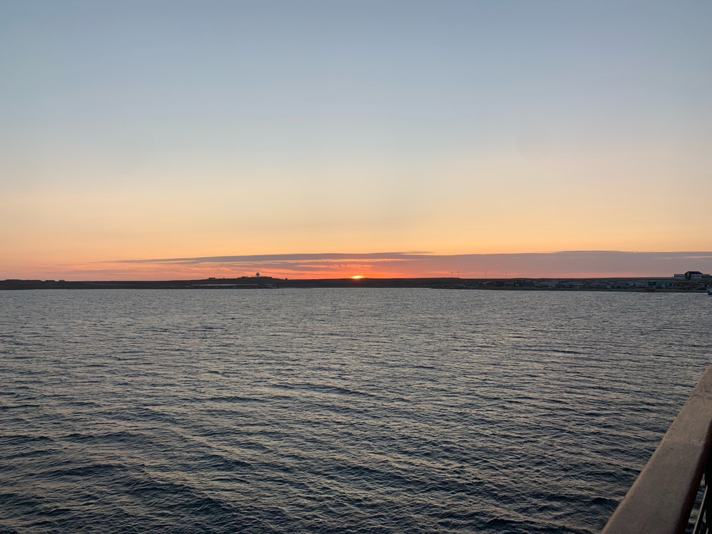 Sunset over Cambridge Bay