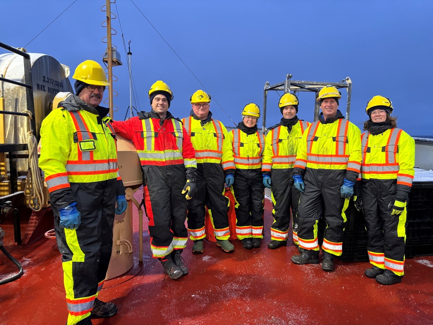 Photo 4: A huge thanks to all the deck crew who helped make Mooring D’s deployment a success!