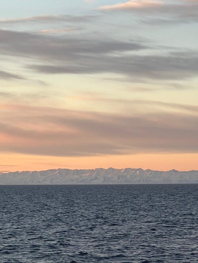 Dispatch27Photo3 Photo 3: Land ahoy! We spotted the Alaskan coastline this morning. Photo by Annabel Payne.