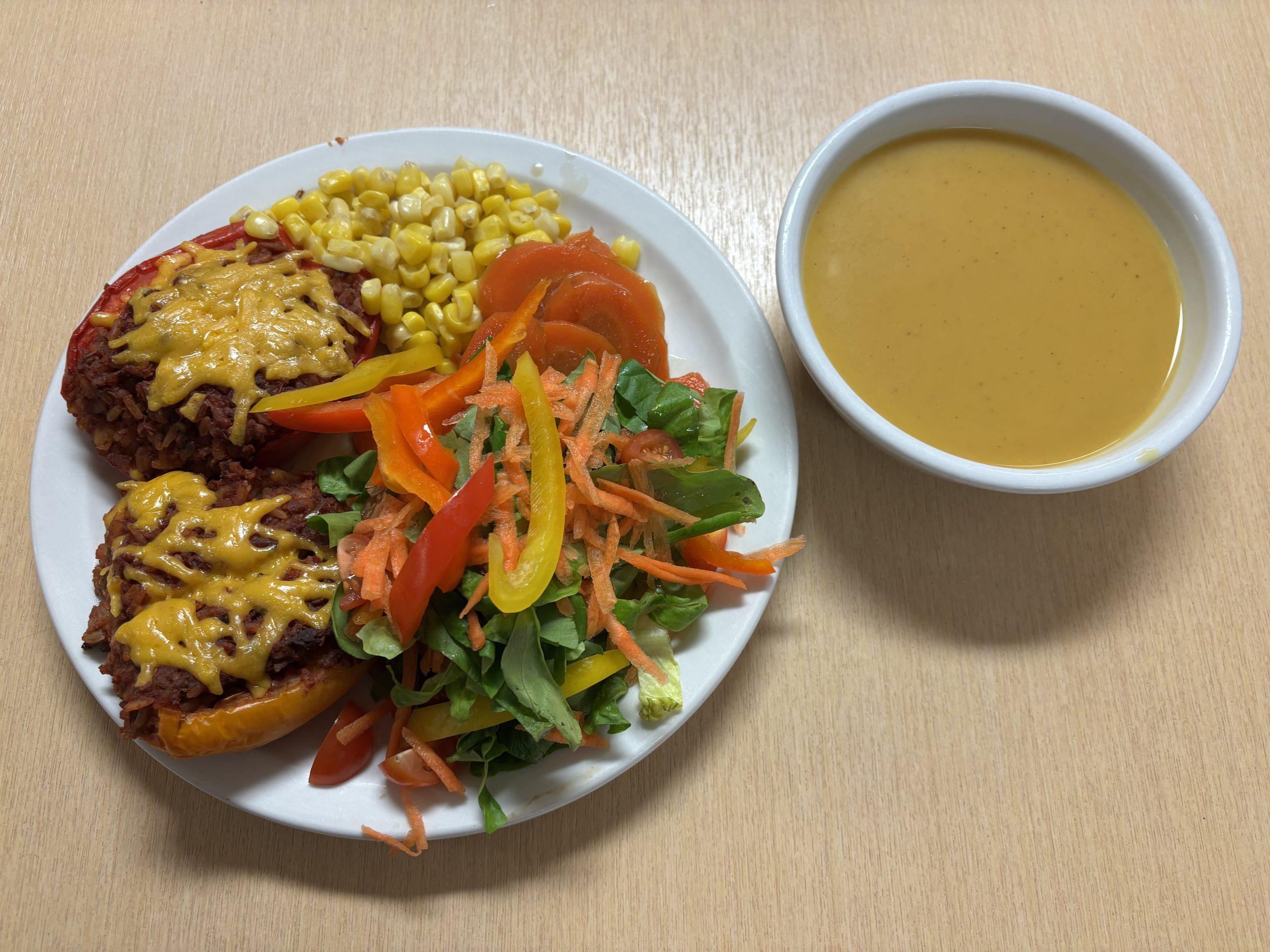 Today’s lunch spread. Photo by Jennifer Kosty. 