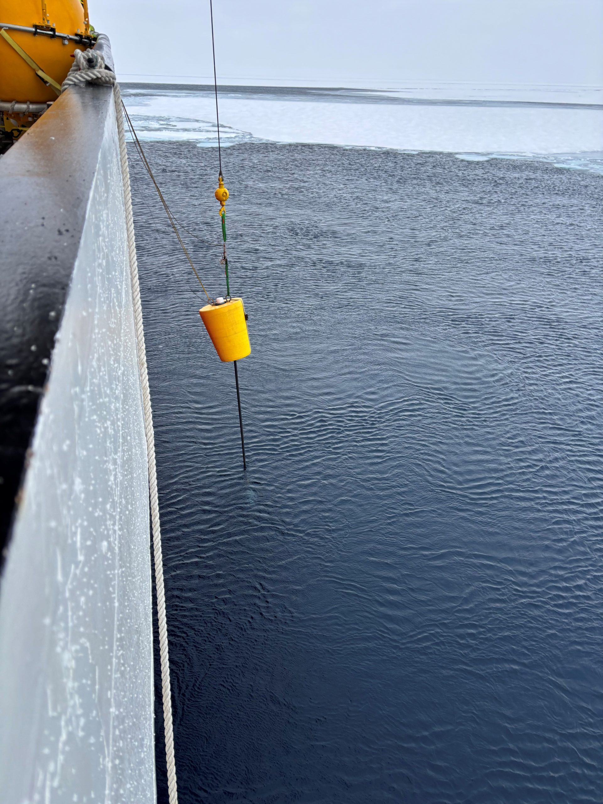 ITP134 about to be released from the winch. Photo by Jennifer Kosty. 