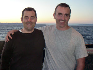 UCSB's Dave Valentine, left, and WHOI's Chris Reddy