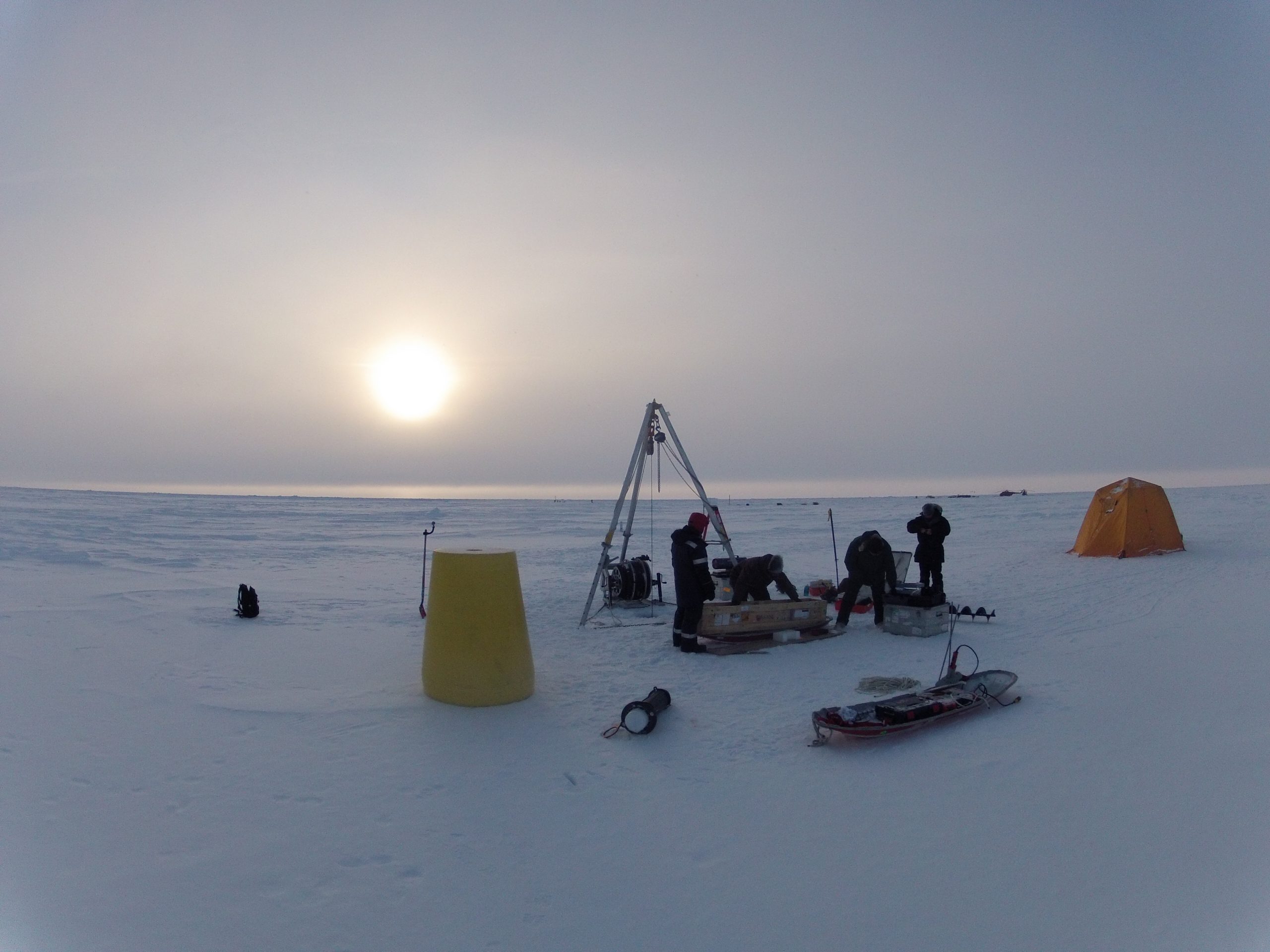 Deployment site for ITP 95. (Photo by Denis Dausse)