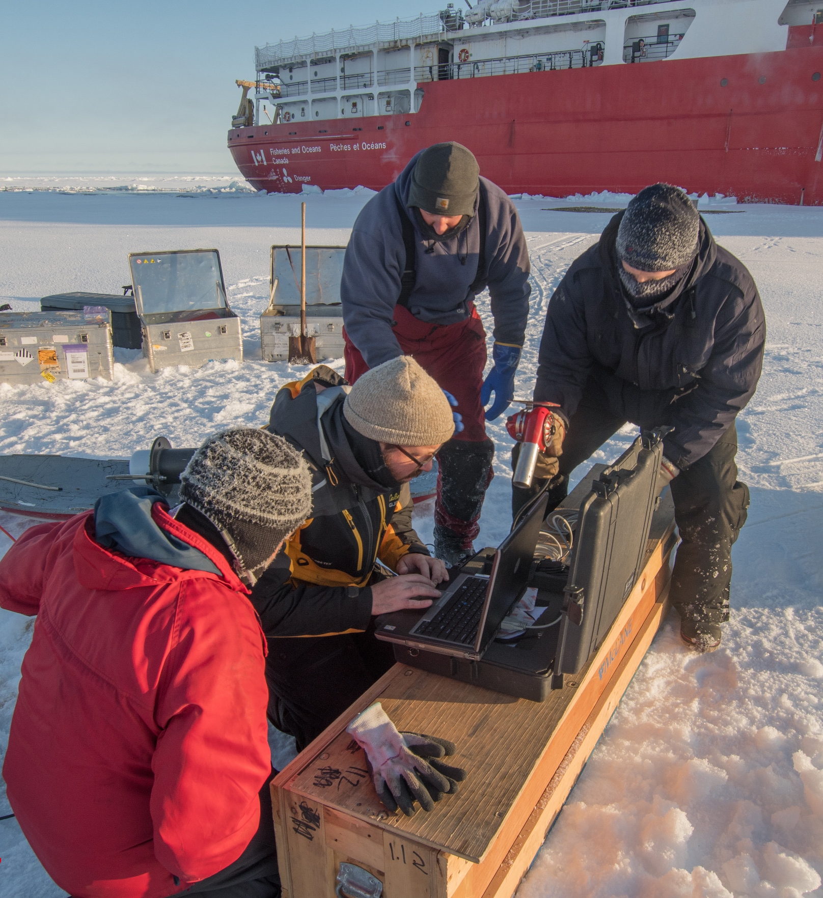 All eyes are on Marin as he conducts the profiler communications test.  (Photo by Gary Morgan)