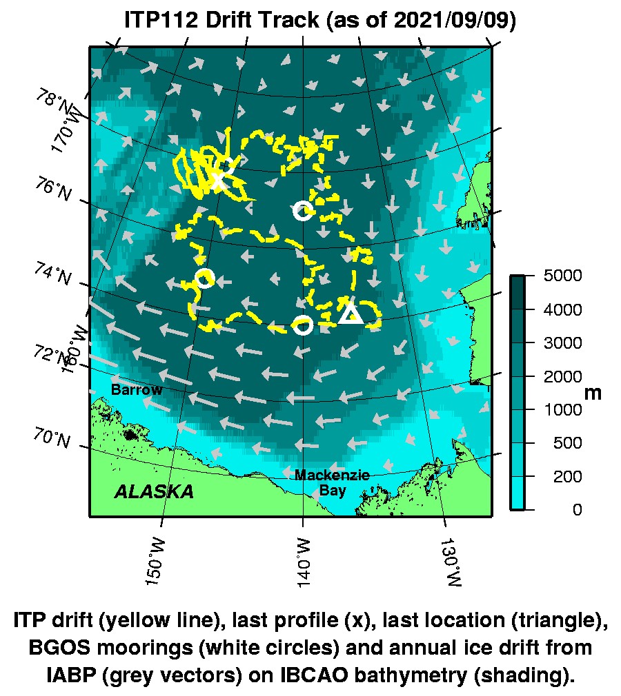 Plot of buoy locations.