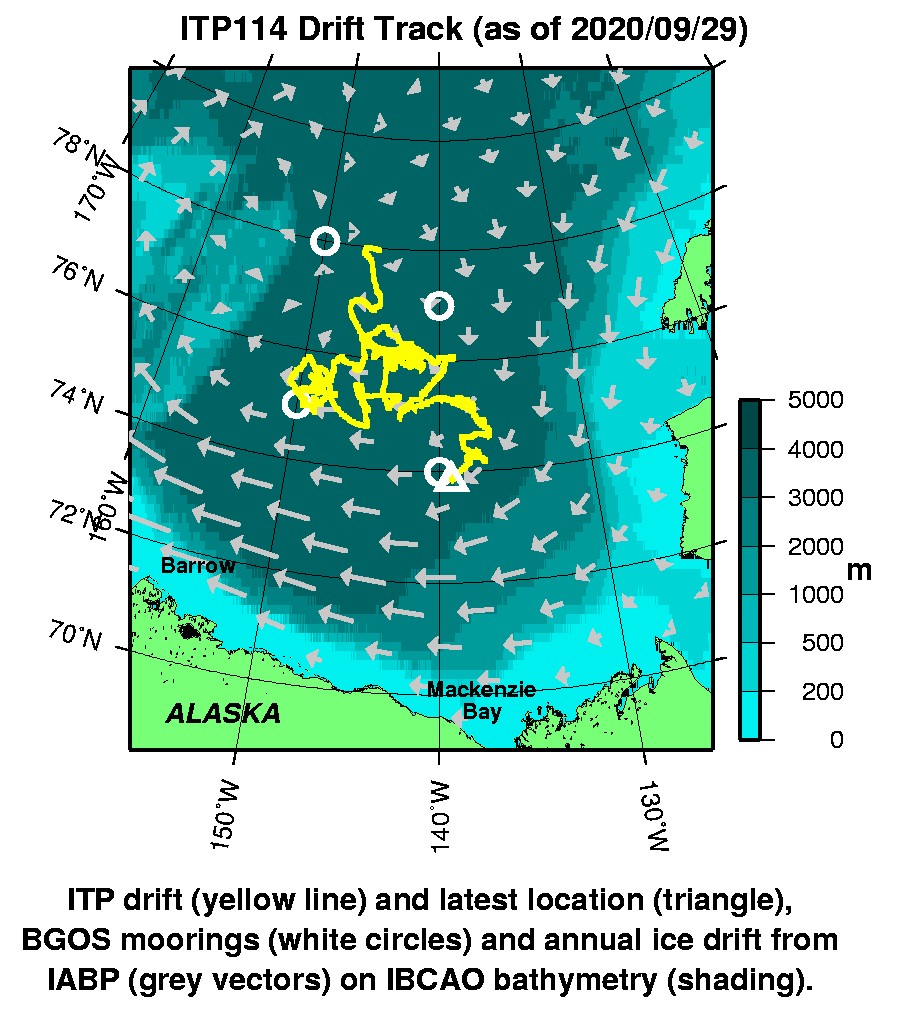 Plot of buoy locations.