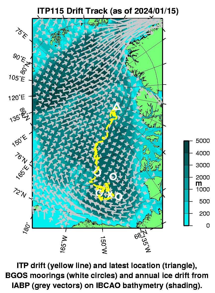 Plot of buoy locations.