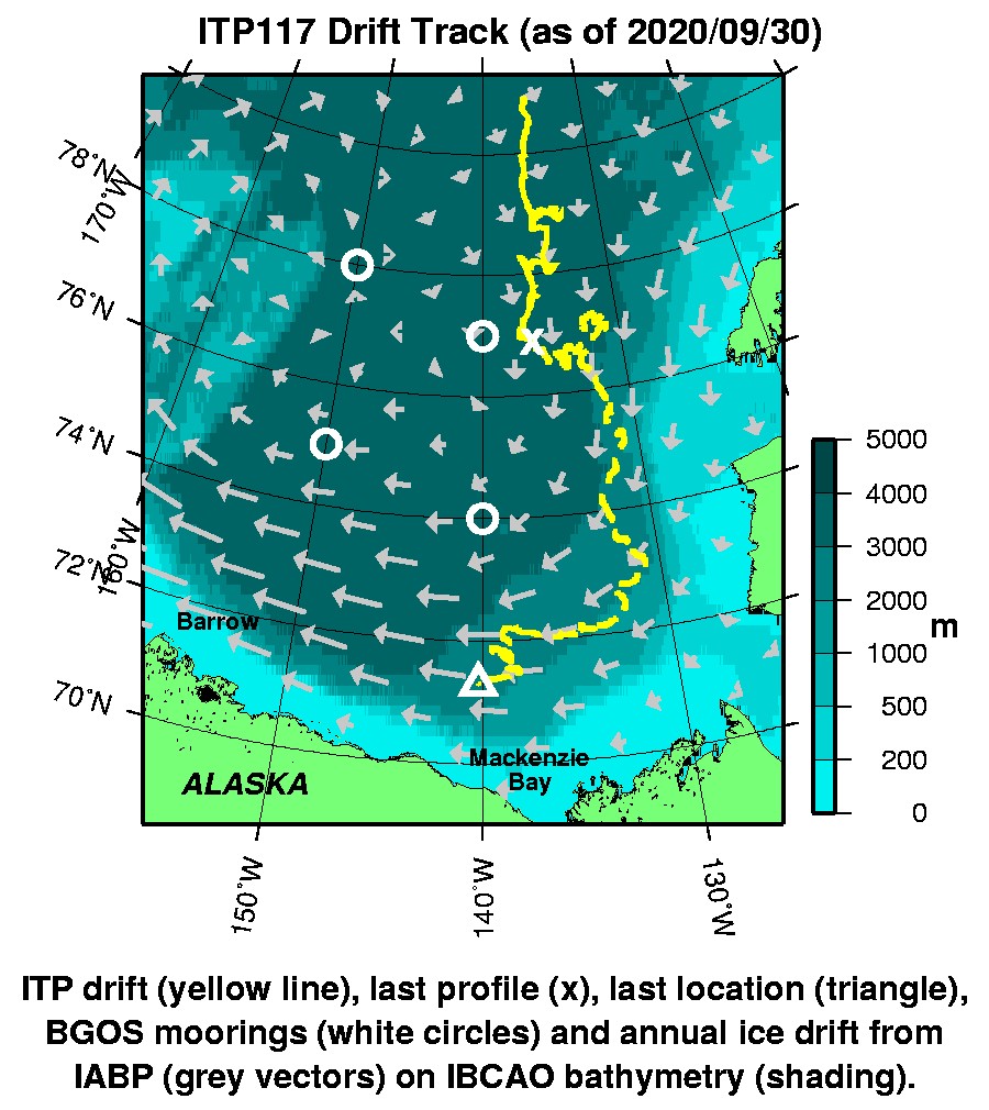 Plot of buoy locations.