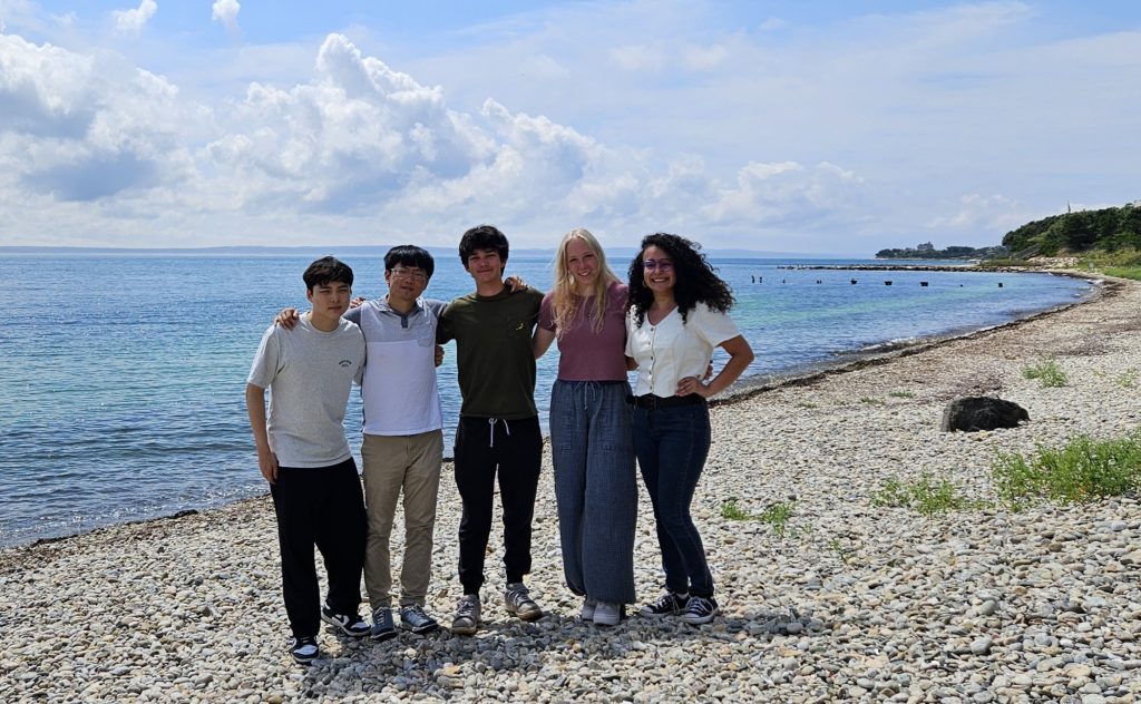 Group Summer 2025 at WHOI (SeungHyeon, Yipeng, Kunio, Corinne, and Laura)