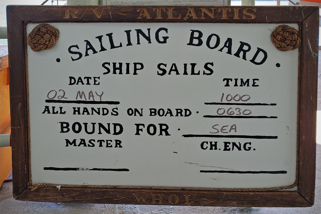R/V Atlantis Sailing Board