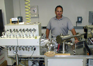Al Gagnon operates and maintains the Prism and Optima isotope ratio mass spectrometers.