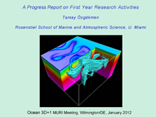 A Progress Report on First Year Research Activities Tamay Özgökmen Rosenstiel School of Marine and Atmospheric Science, U. Miami