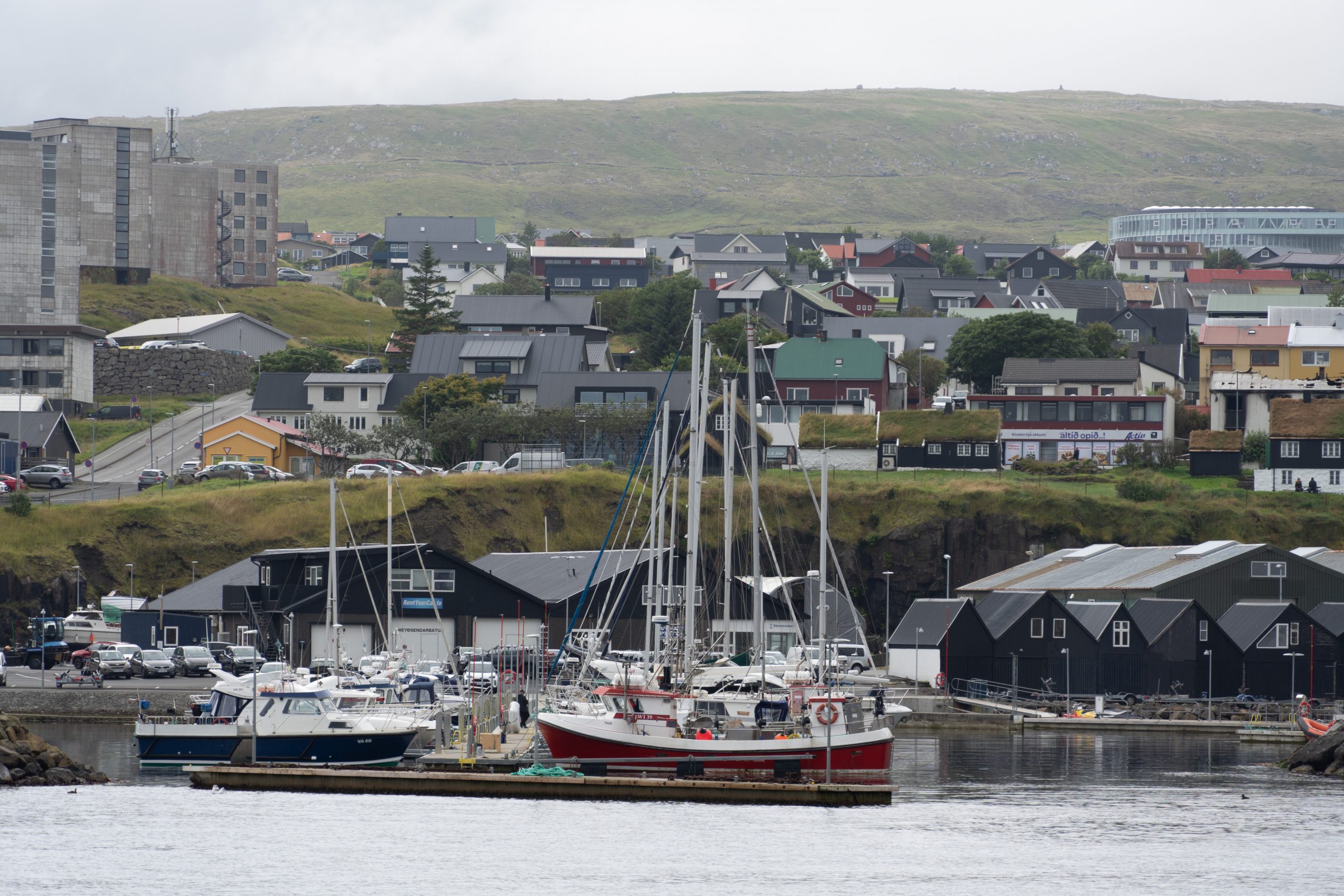 Ships, several of which for fishing, in 
Tórshavn, capital of the Faroe Islands. Credit: Andrew Naslund
