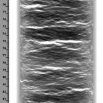 Radiograph of a sediment core from Alaska
