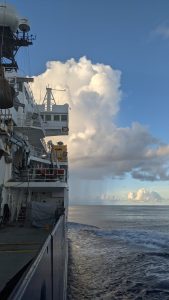 A rainstorm from afar