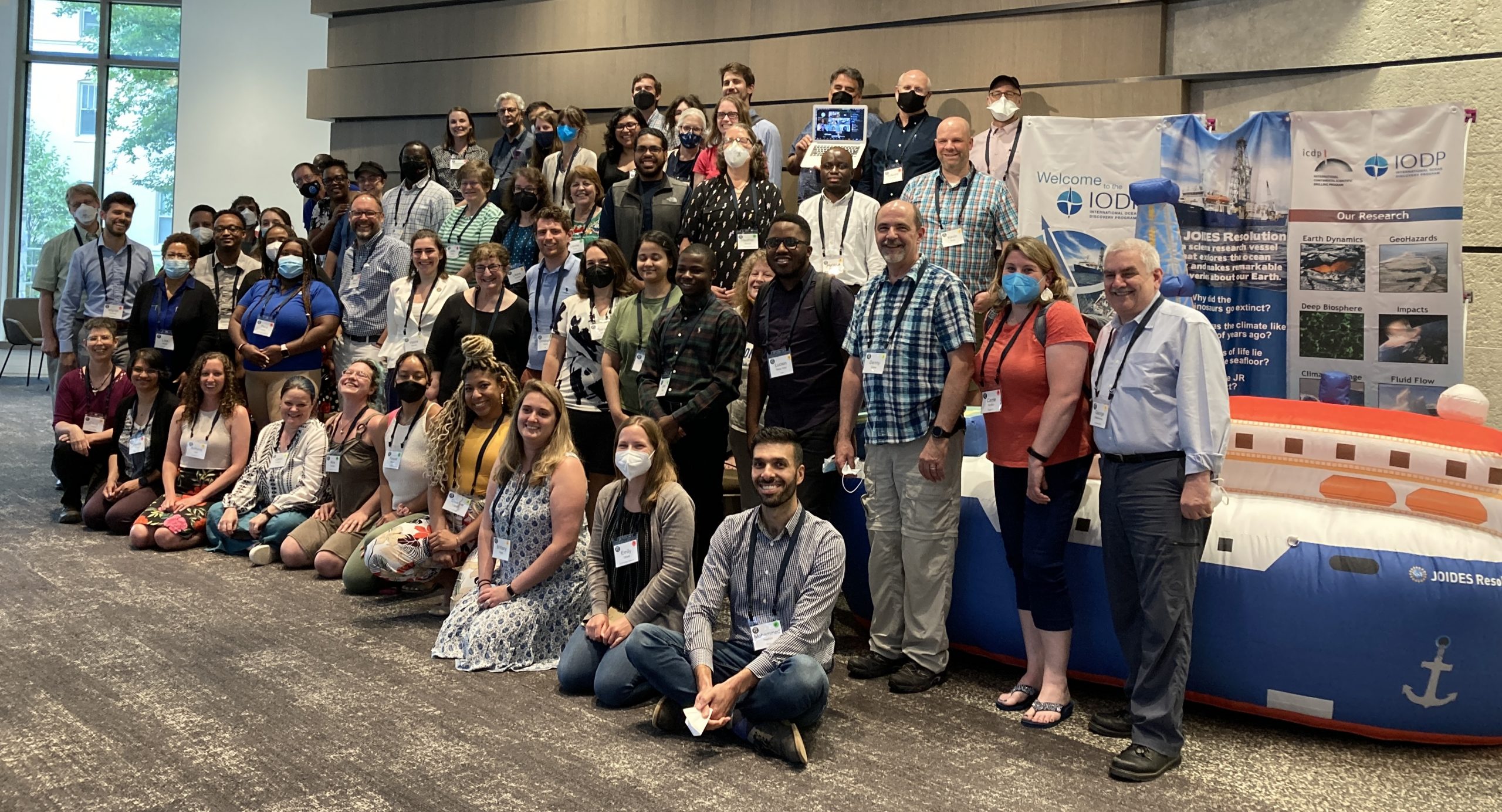A group photo of the IMPACT workshop participants at AGU headquarter in Washington DC